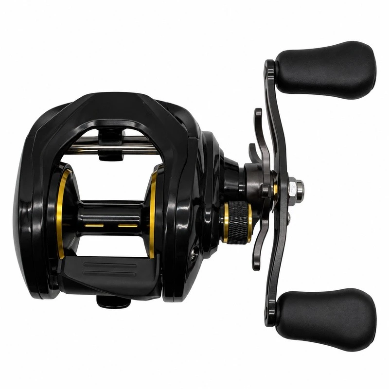 Aluminum spool low profile baitcaster Aluminum spool low profile baitcaster