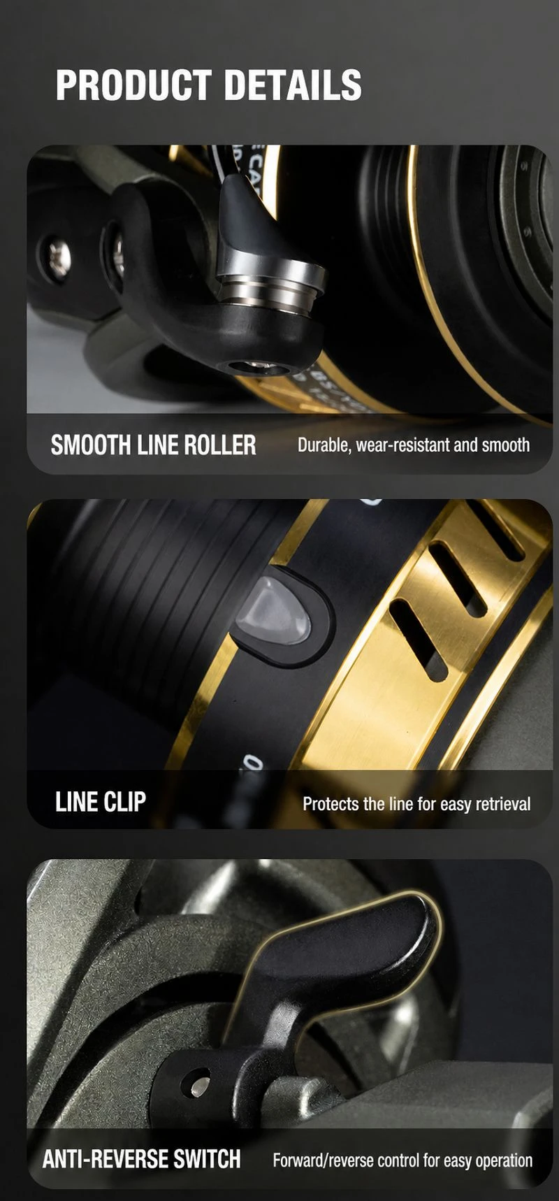 CNC handle carp reel CNC handle carp reel
